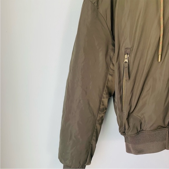 Zara Hooded Bomber Jacket RARE - Picture 6 of 8